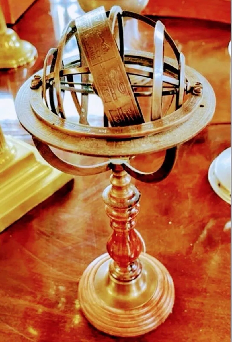 Vintage brass armillary sphere - Image 3