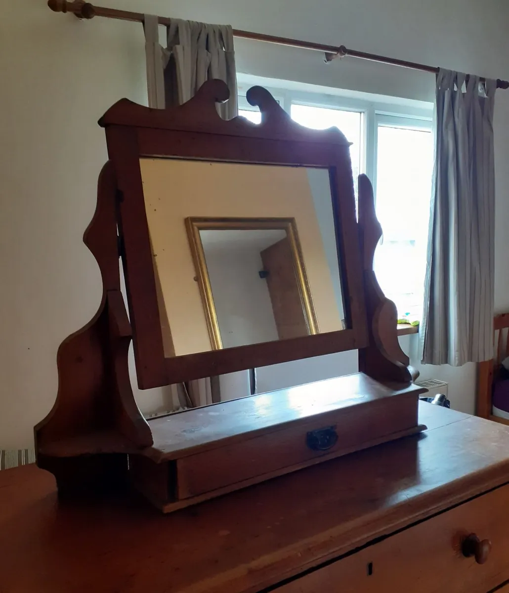 Antique Dressing Table Mirror - Image 1