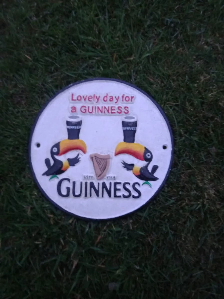 Guinness Cast Iron Sign - Image 1