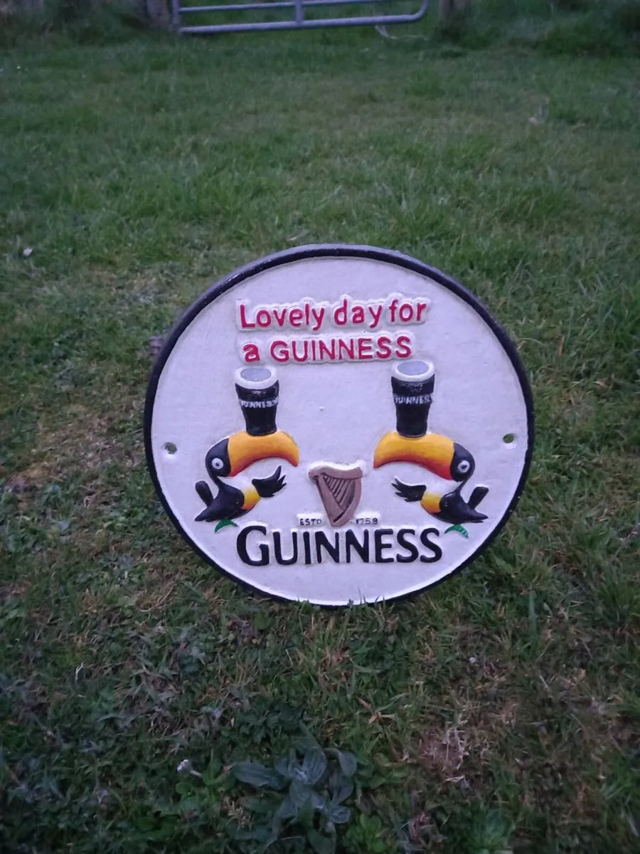 Guinness Cast Iron Sign - Image 3