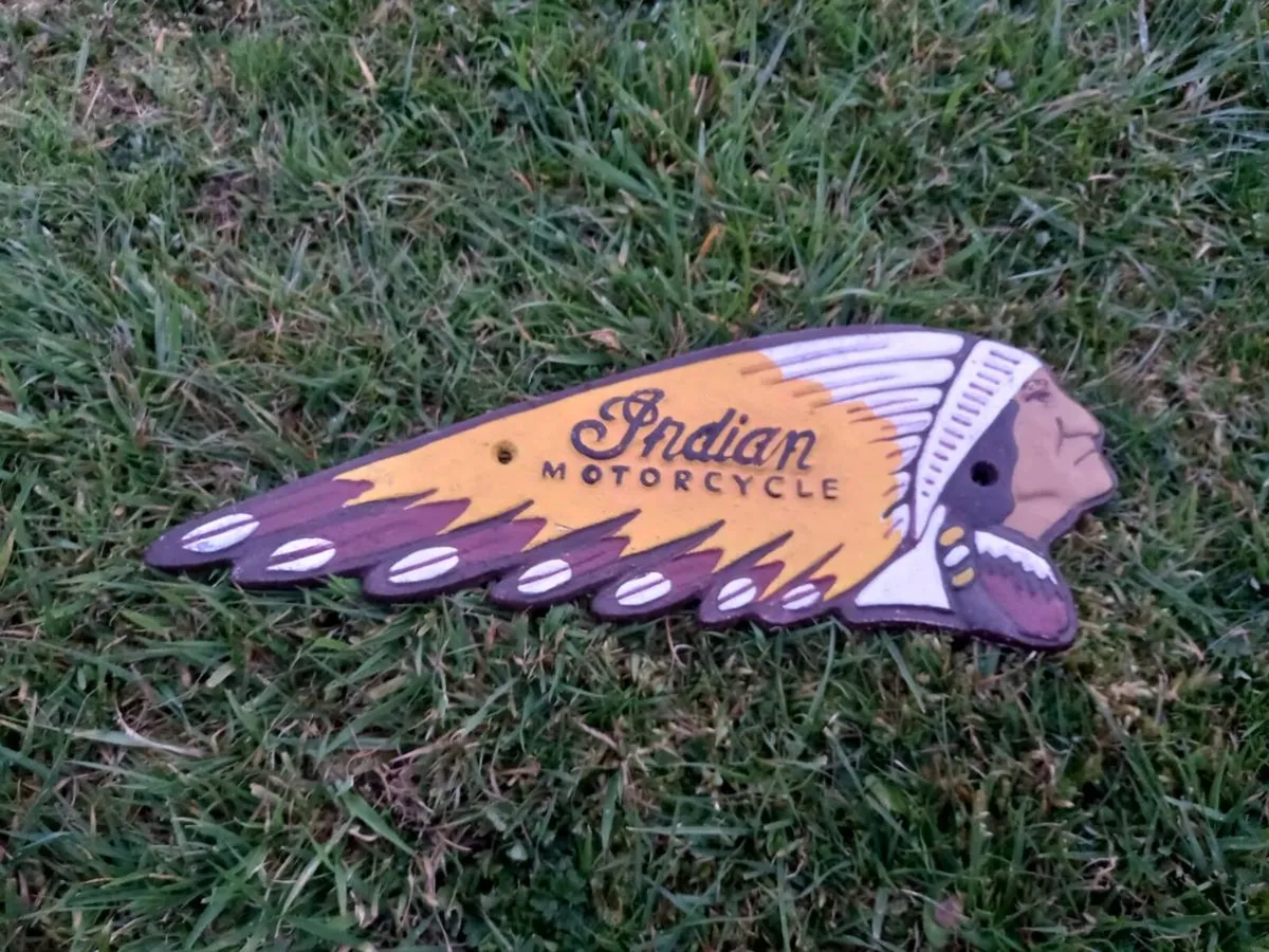 Indian Cast Iron Sign - Image 2