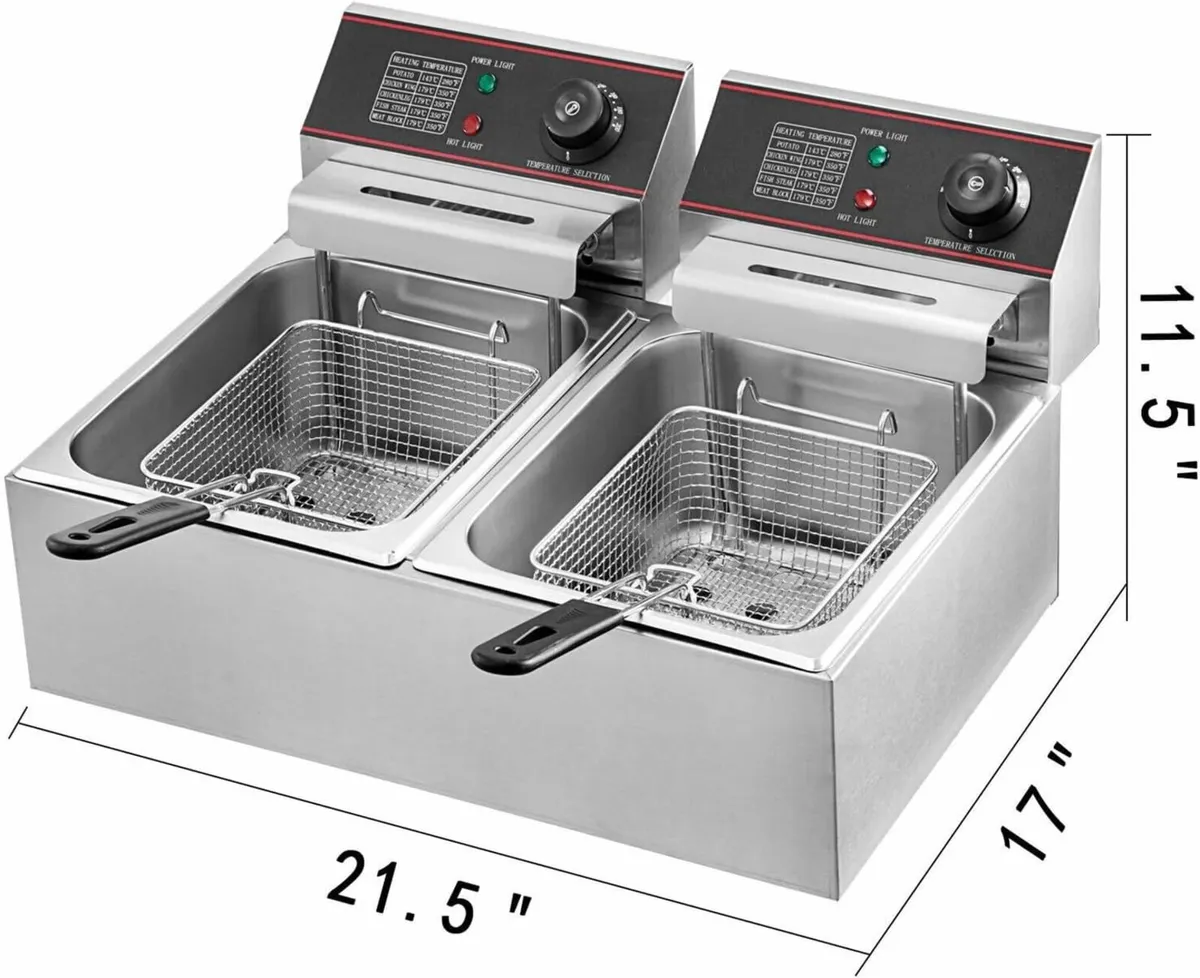 Electric Deep Fryer 12L Electric Fryer 5000W - Image 2