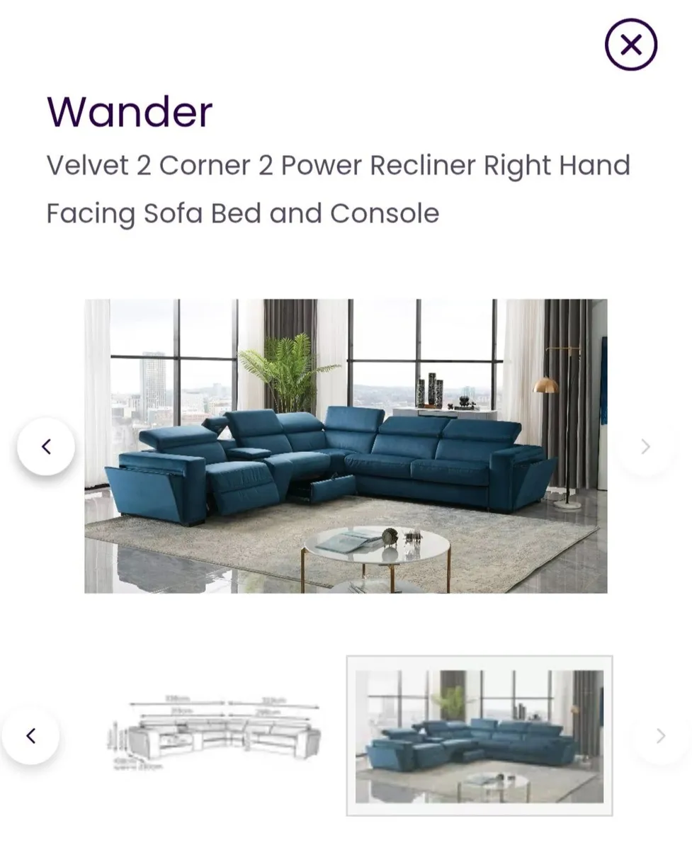 Corner sofabed couch. - Image 2