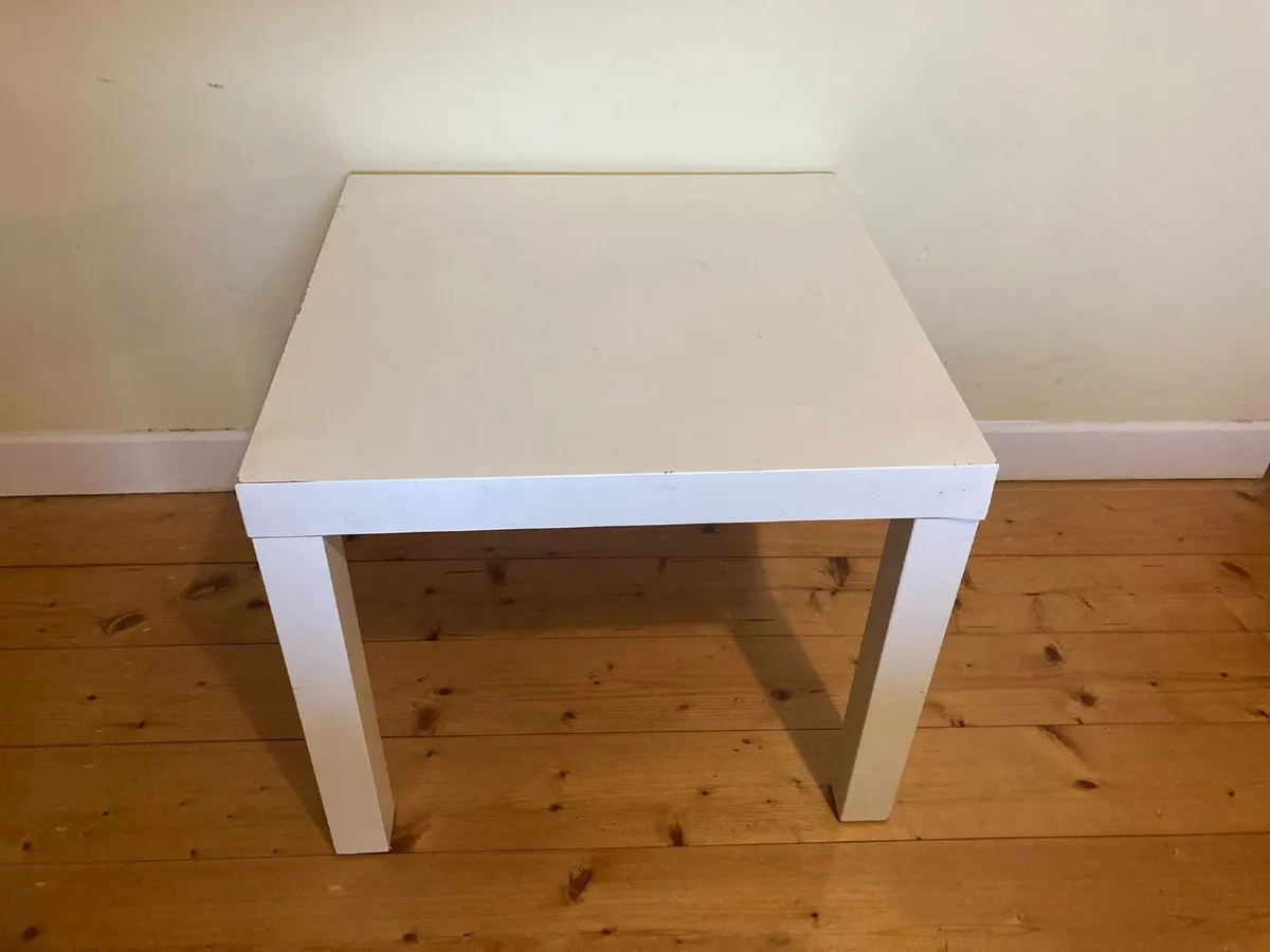 Small White Ikea Side/Coffee Table - Image 3