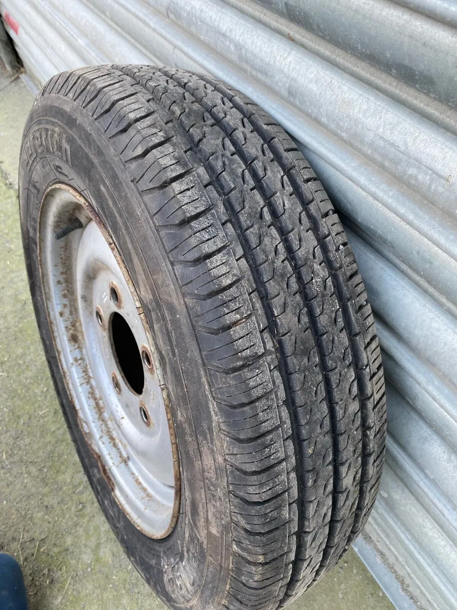 Aluminium cattle trailer spare wheel 185/75/R16 - Image 3