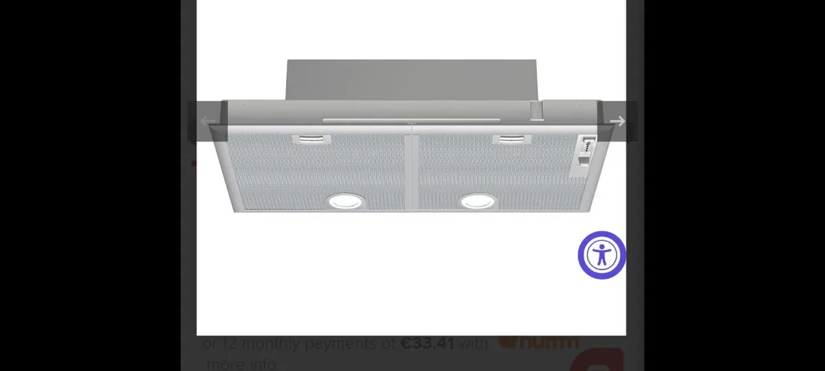 Neff 75cm Built-In Canopy Cooker Hood - Silver Met