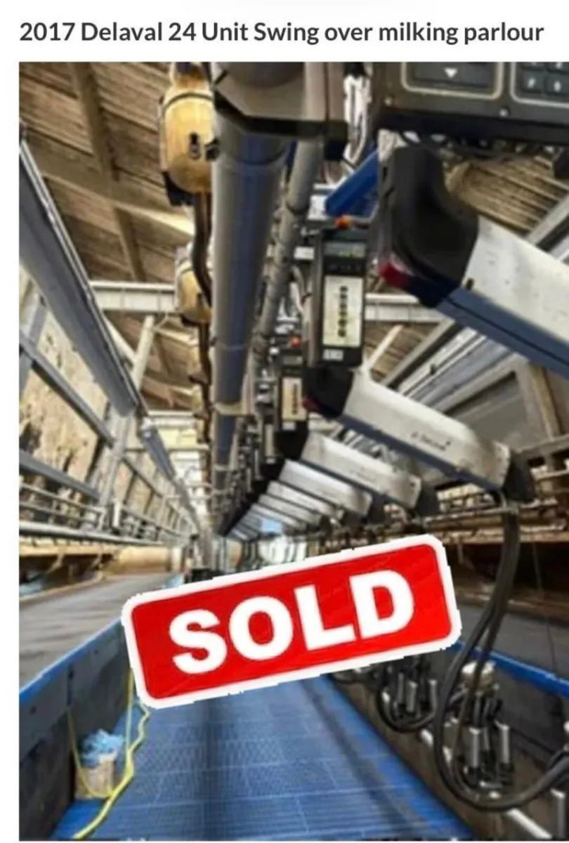 2017 Delaval 24 Unit Swing over milking parlour - Image 1