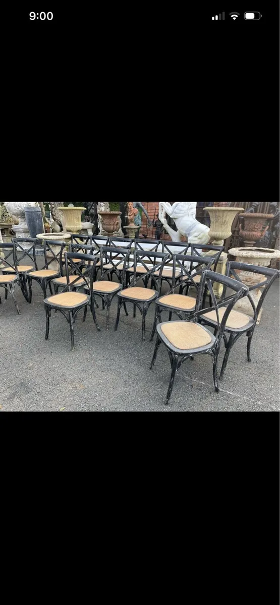 17 French cafe bistro restaurant chairs