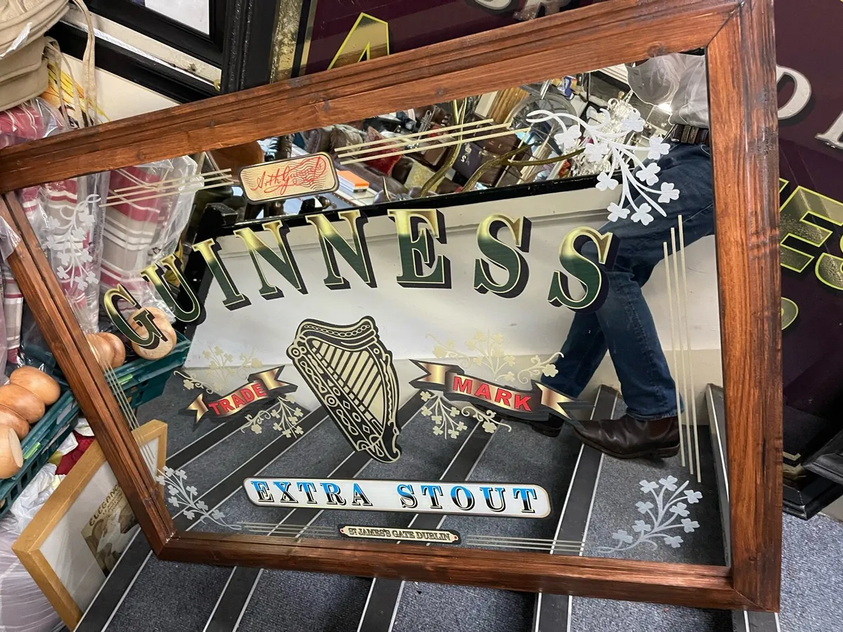 Large Guinness mirror 4x3 foot - Image 1