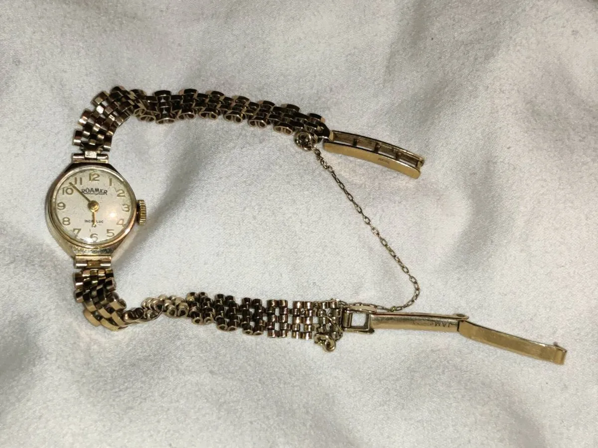 ROAMER DESIGNER, 9CT Gold Vintage 13.57g Watch ! - Image 3