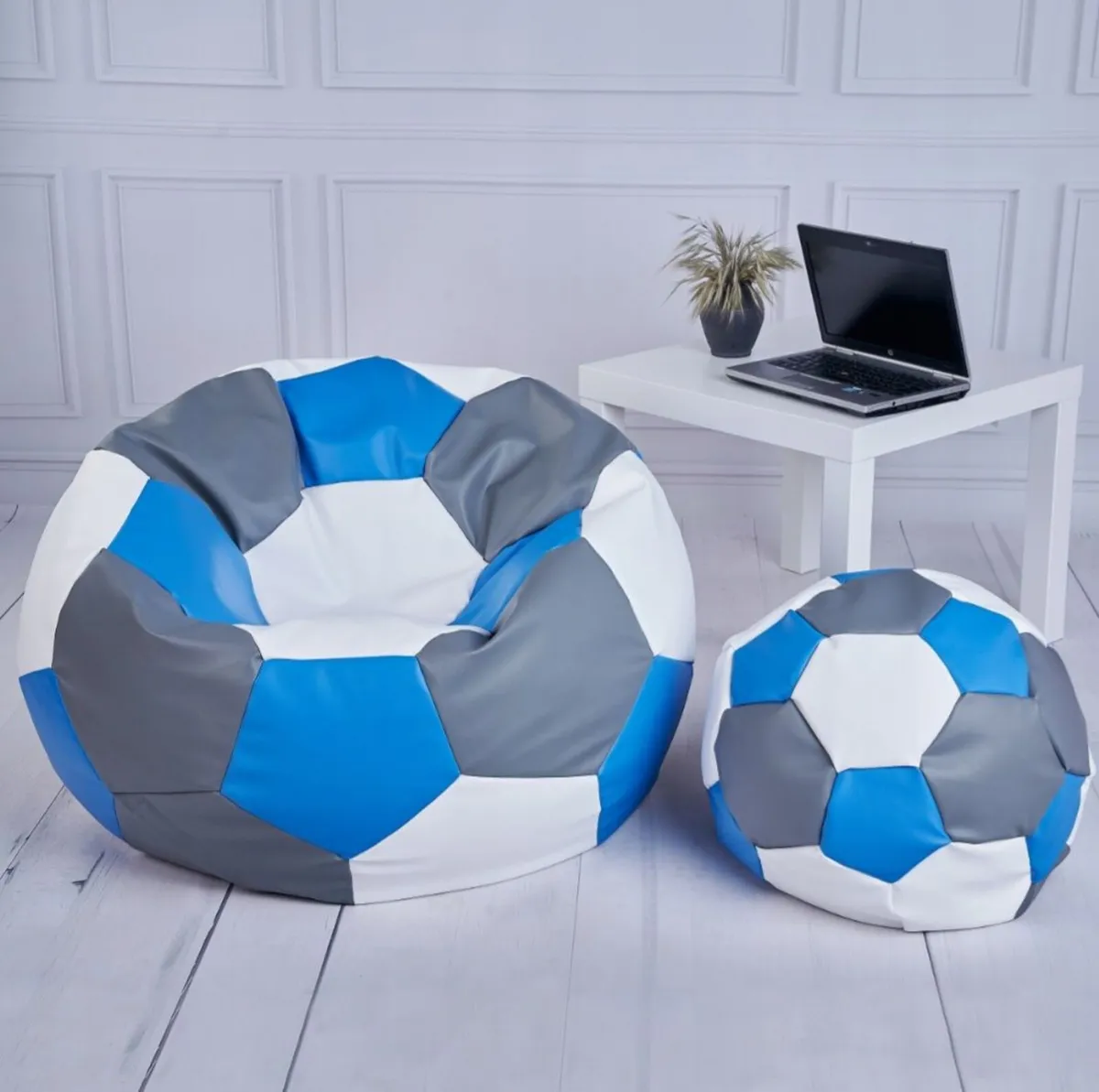 Bean Bag Poufee Football Chair Cushion Seat Sofa - Image 1