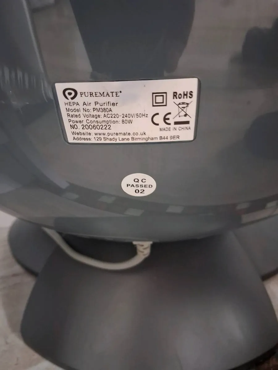 air purifier for allergens and dust mites 99,97% - Image 3