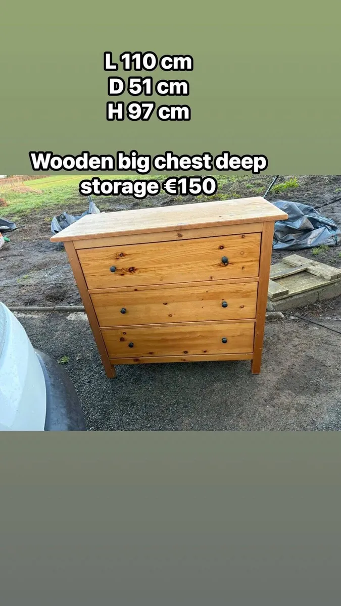 Chest of drawer pine - Image 1