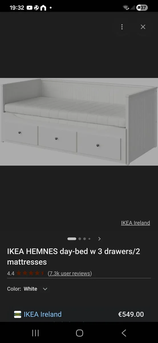 Ikea Hemnes day bed - Image 4