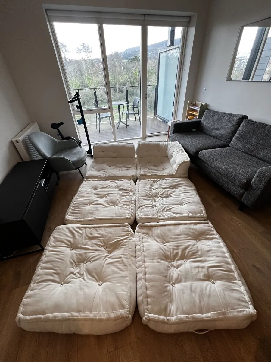 Modular Floor Sofa / Low Lounge Sofa (6 pieces) - Image 2