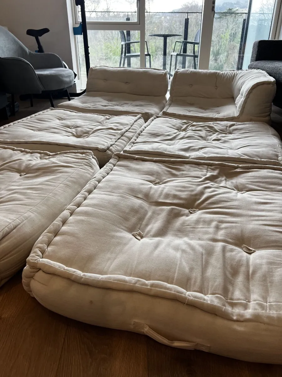 Modular Floor Sofa / Low Lounge Sofa (6 pieces) - Image 4