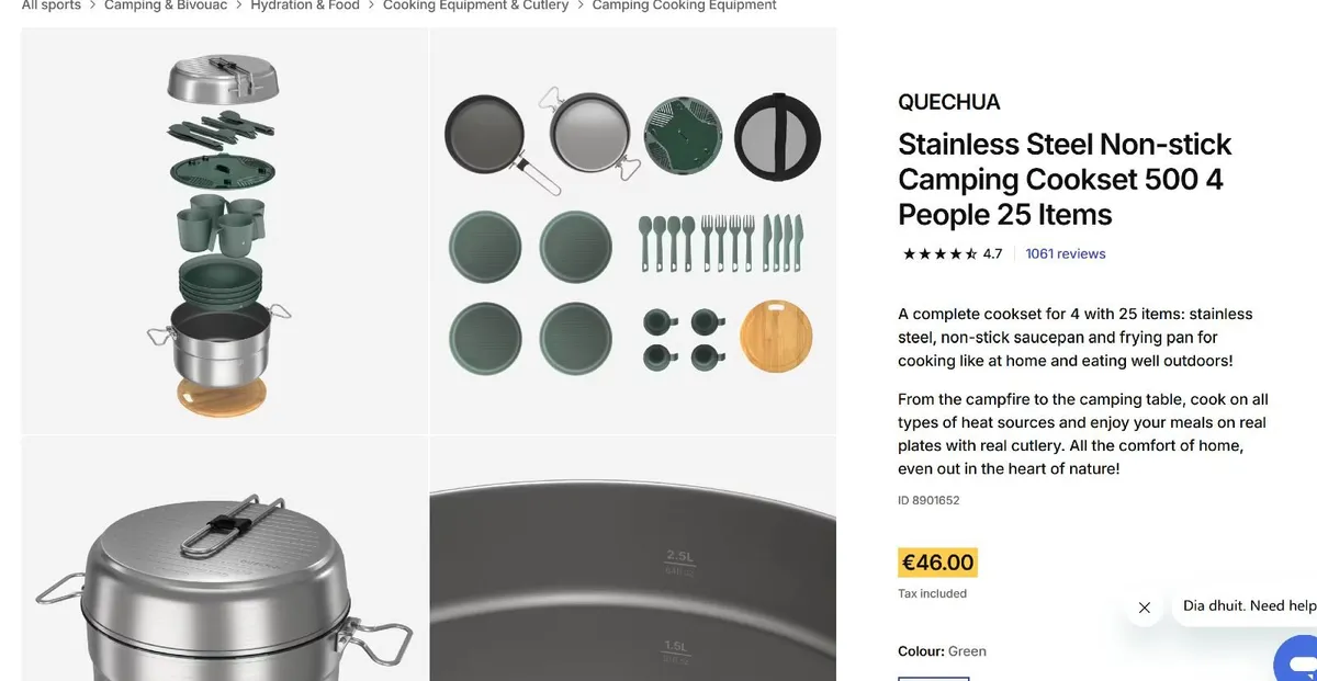 Decathlon Brandnew Unopened Camping Cookset for 4 - Image 2