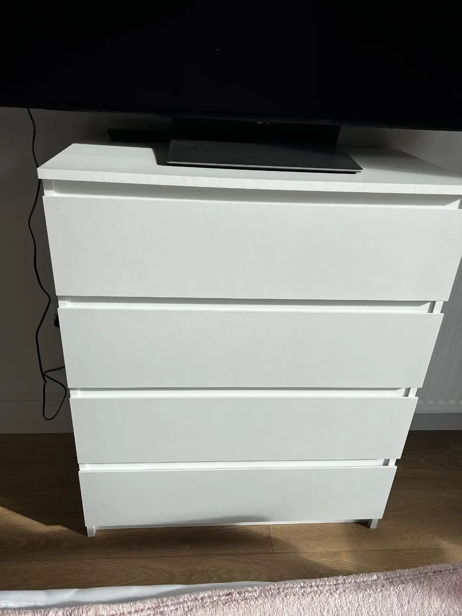 JYSK Chest of Drawers (4 Drawer, White) - Image 1