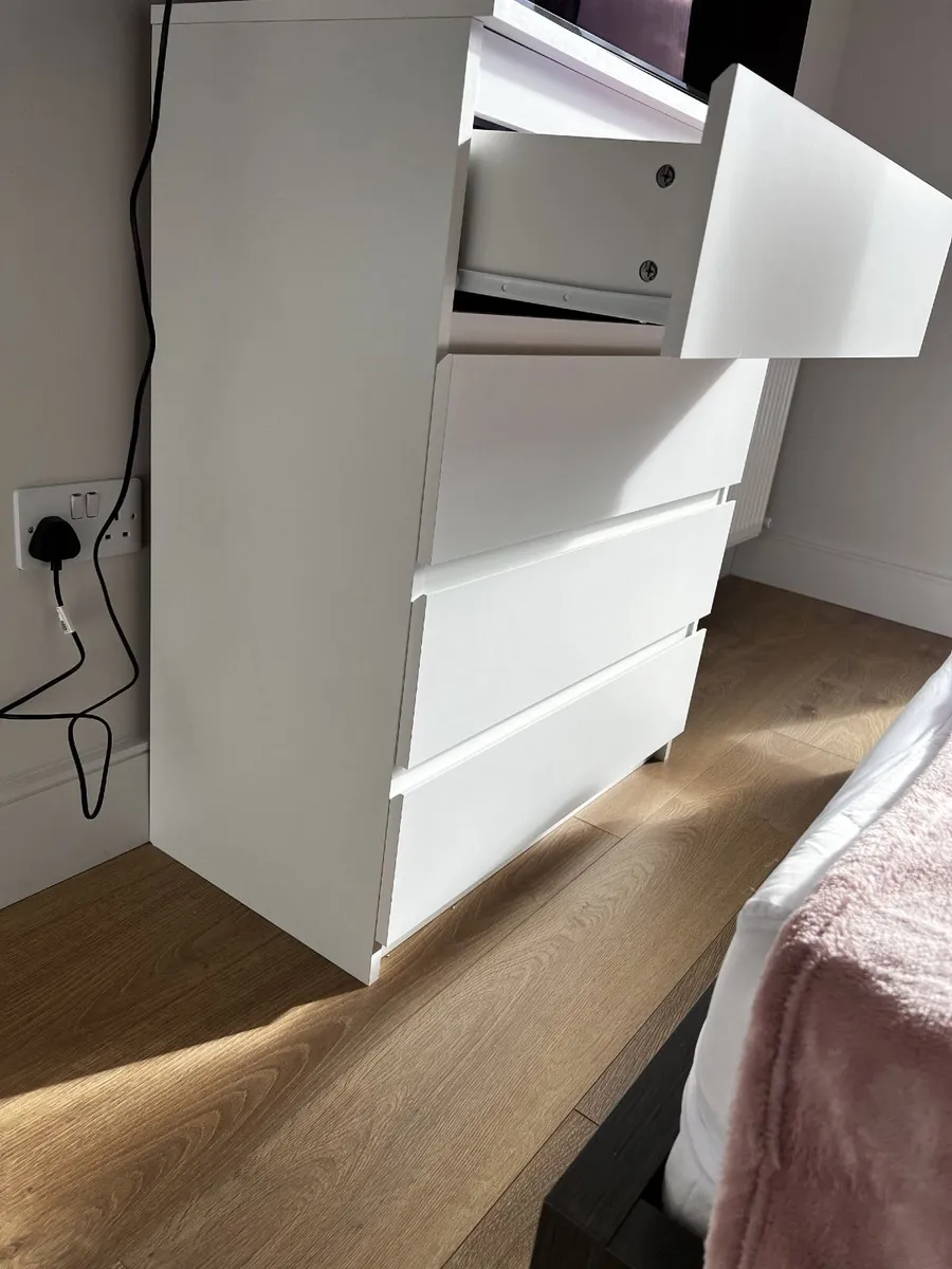 JYSK Chest of Drawers (4 Drawer, White) - Image 2