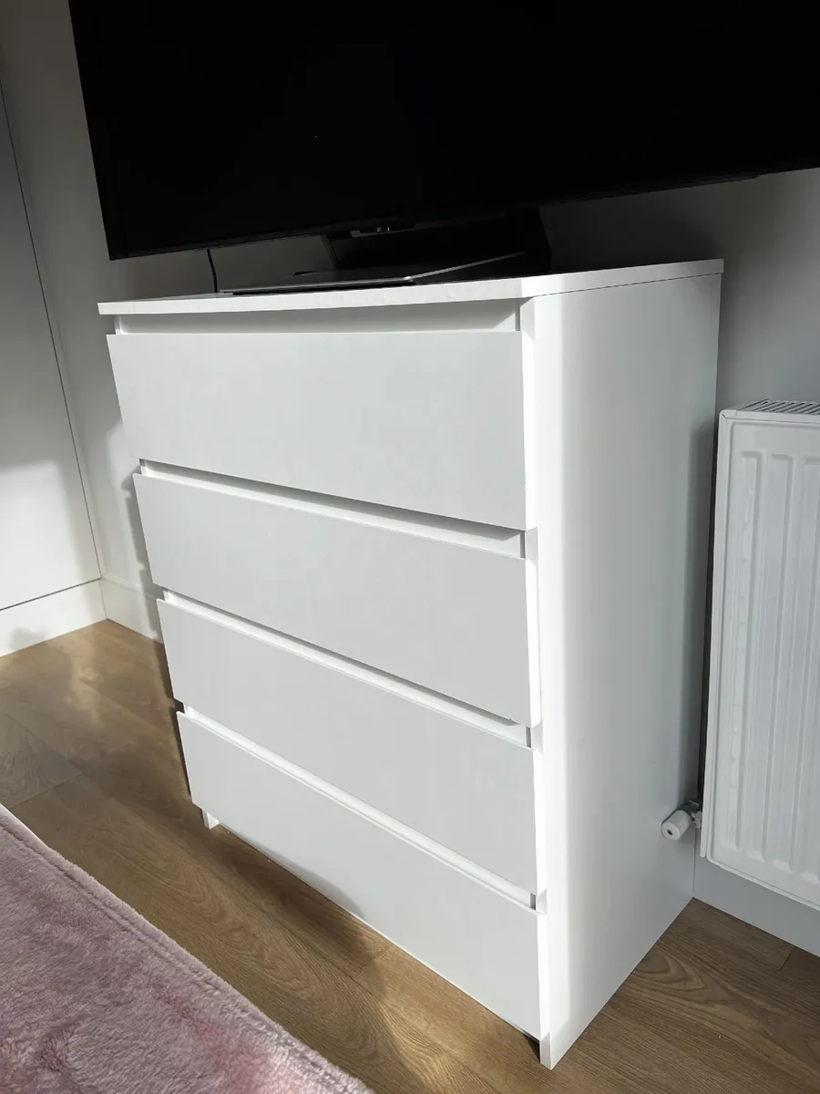 JYSK Chest of Drawers (4 Drawer, White) - Image 4
