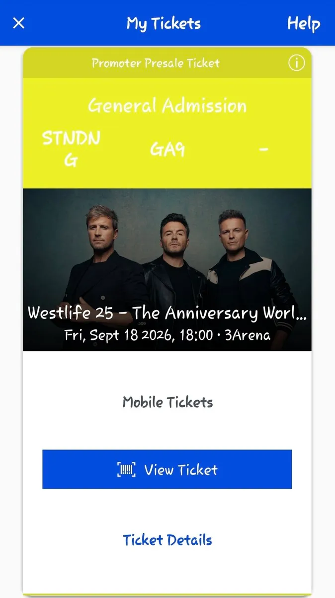 Westlife 25th Anniversary World Tour