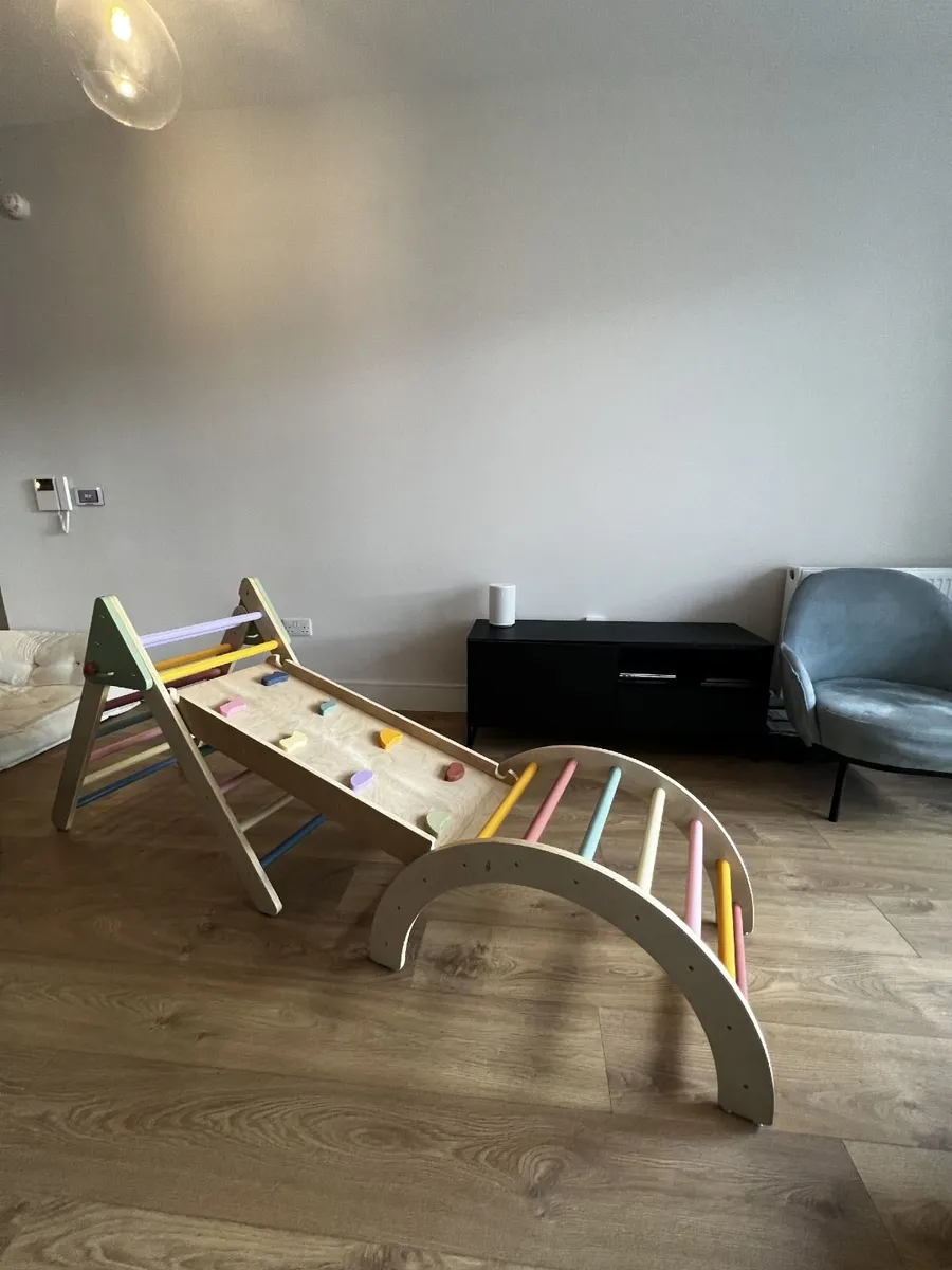 Kids Wooden Climbing Frame - Image 2