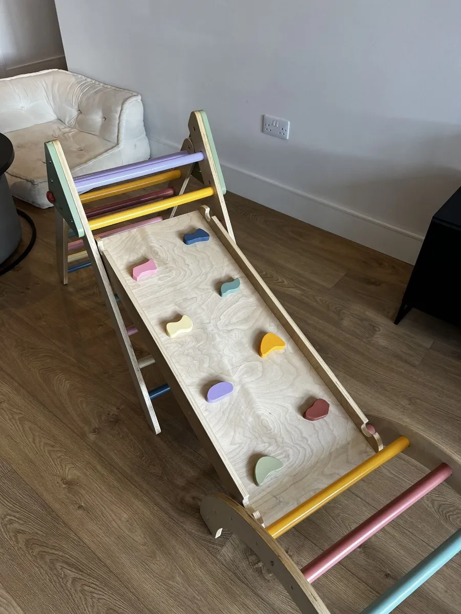 Kids Wooden Climbing Frame - Image 1