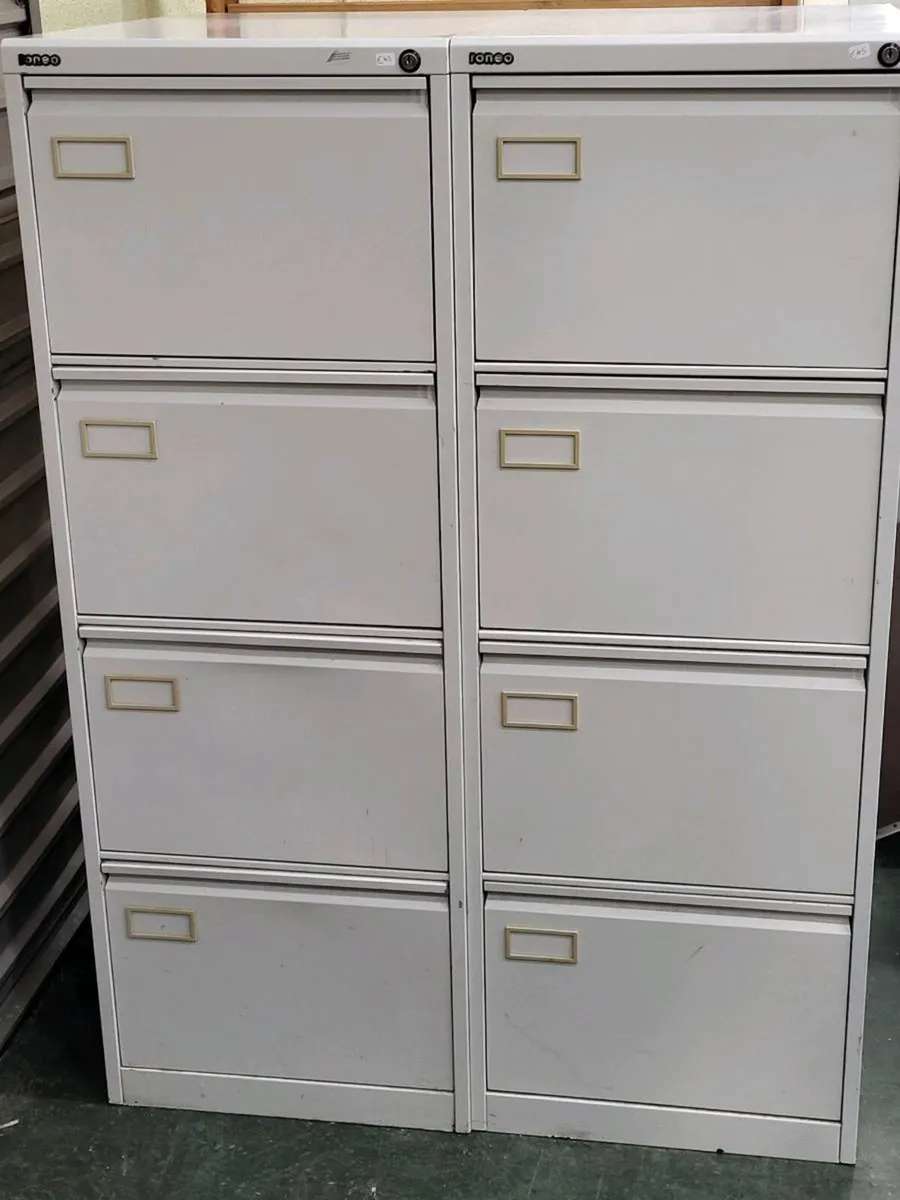 Pair of Four Drawer Filing cabinets - Image 1
