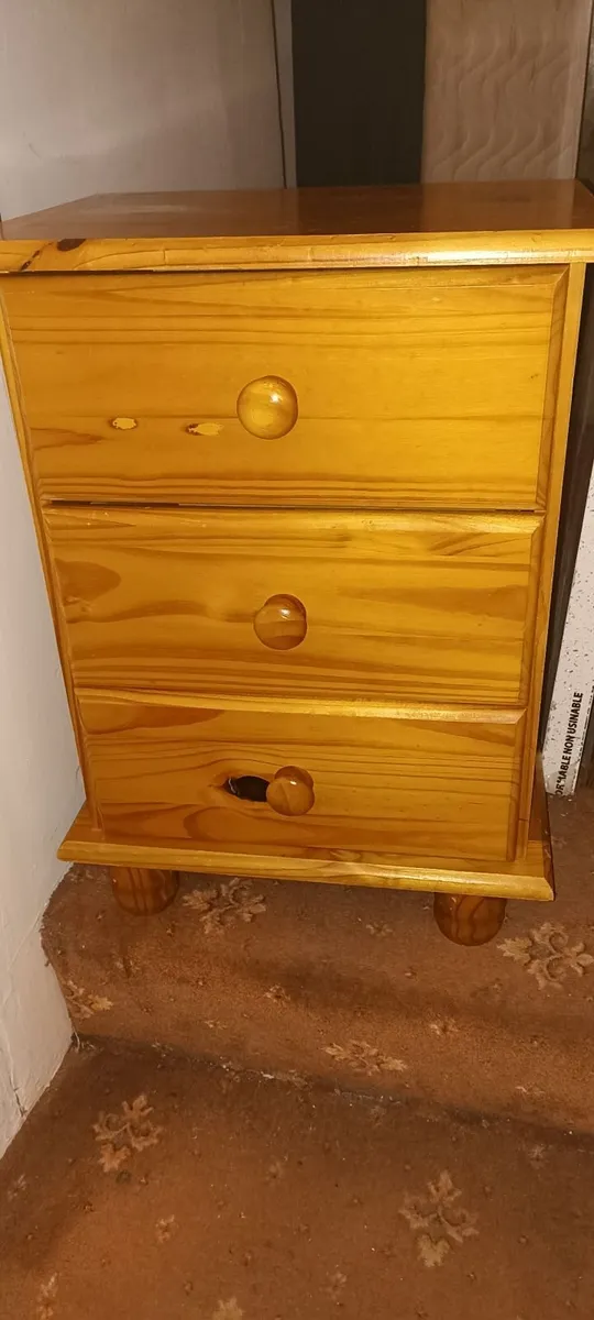 Pine Bedside Cabinet - Image 3