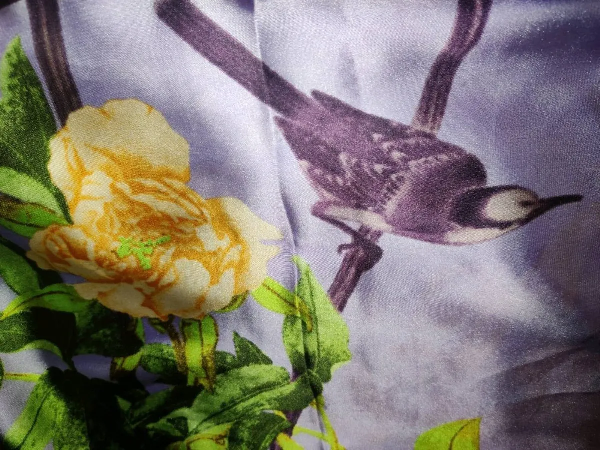 SOFT SILKY SATIN, Knee Lenght & Wide Sized Scarf ! - Image 3