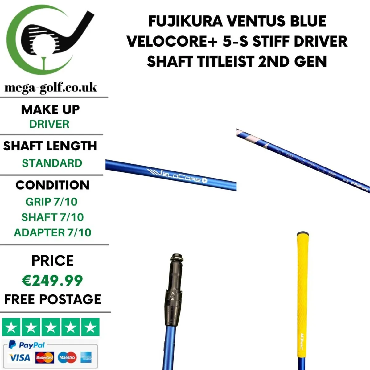 Fujikura Ventus Blue Velocore+ 5-S Stiff Driver - Image 1