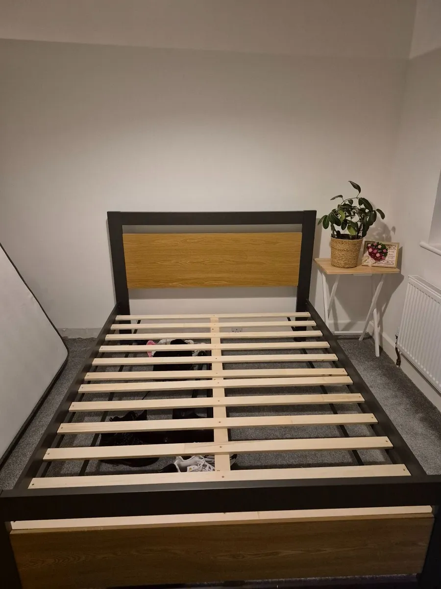 Bed frame and mattress-double - Image 4