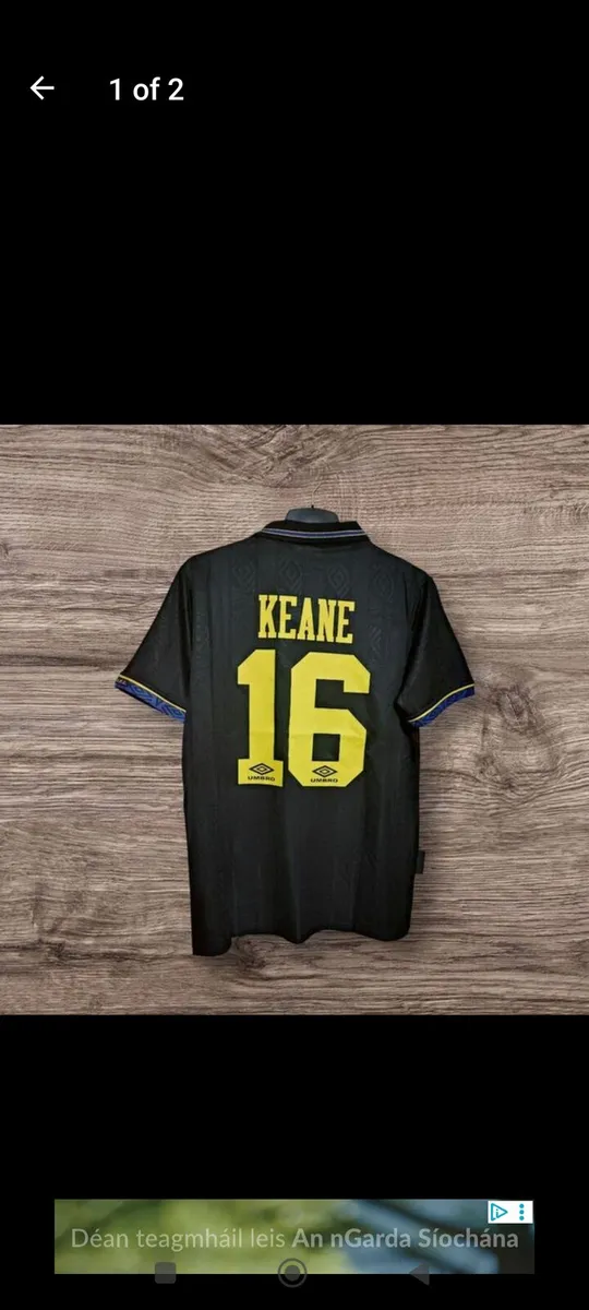 MAN UTD (RETRO/KEANE 16) JERSEY,SIZE  XL - Image 1