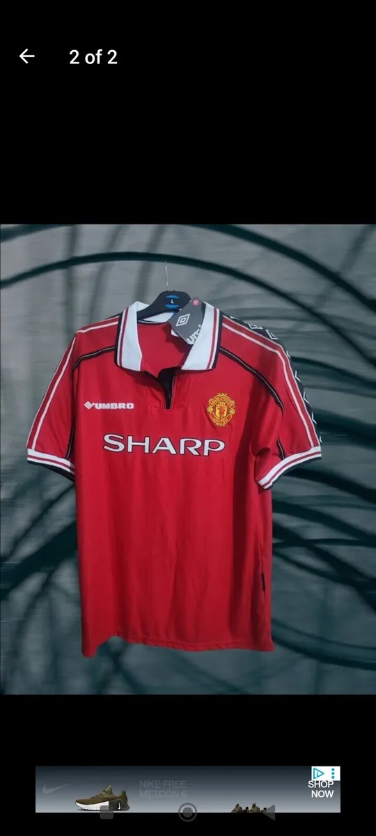 MAN UTD (RETRO/KEANE) JERSEY , SIZE : LARGE - Image 2