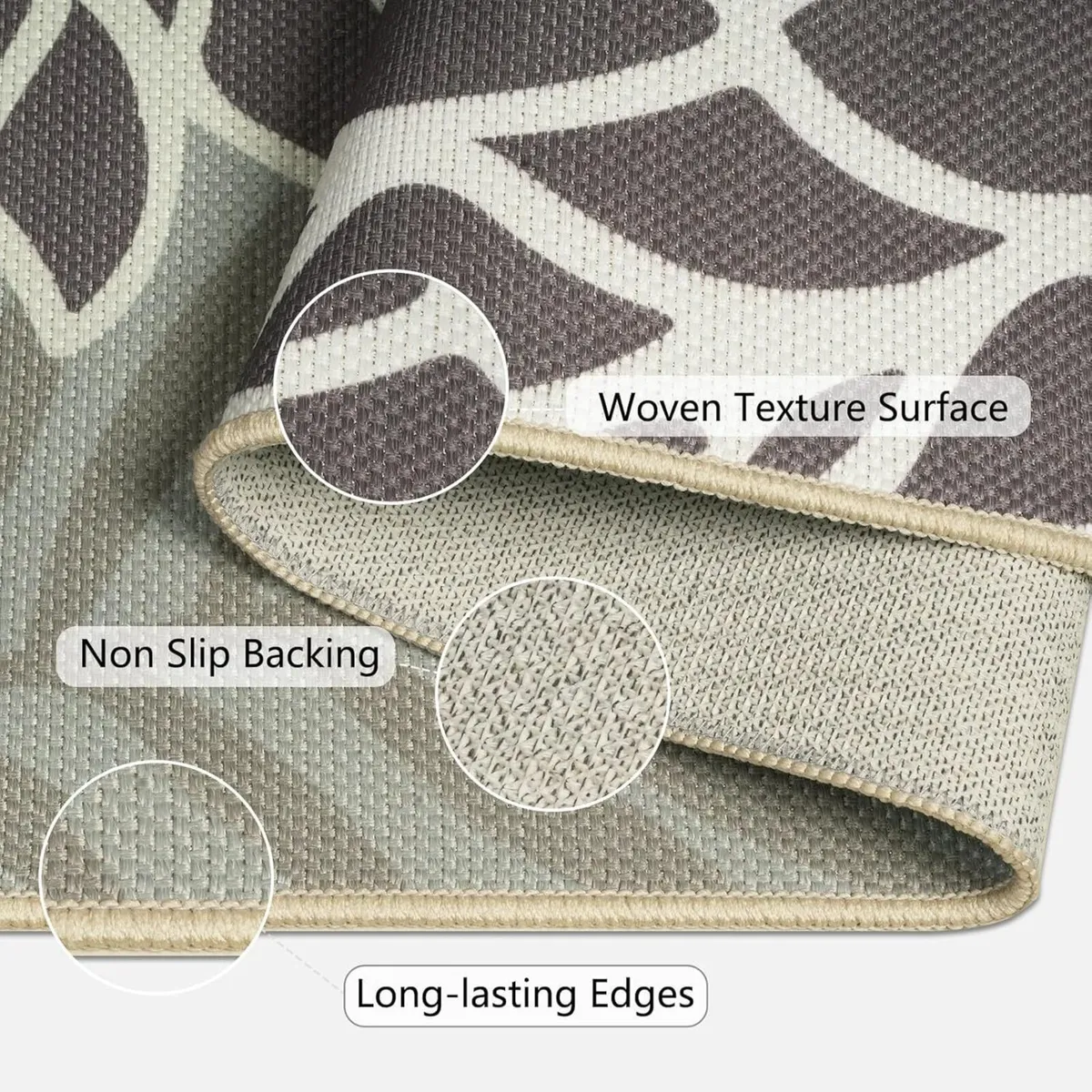 Outdoor Rug 200x300cm Jute Rugs Living Room - Image 3