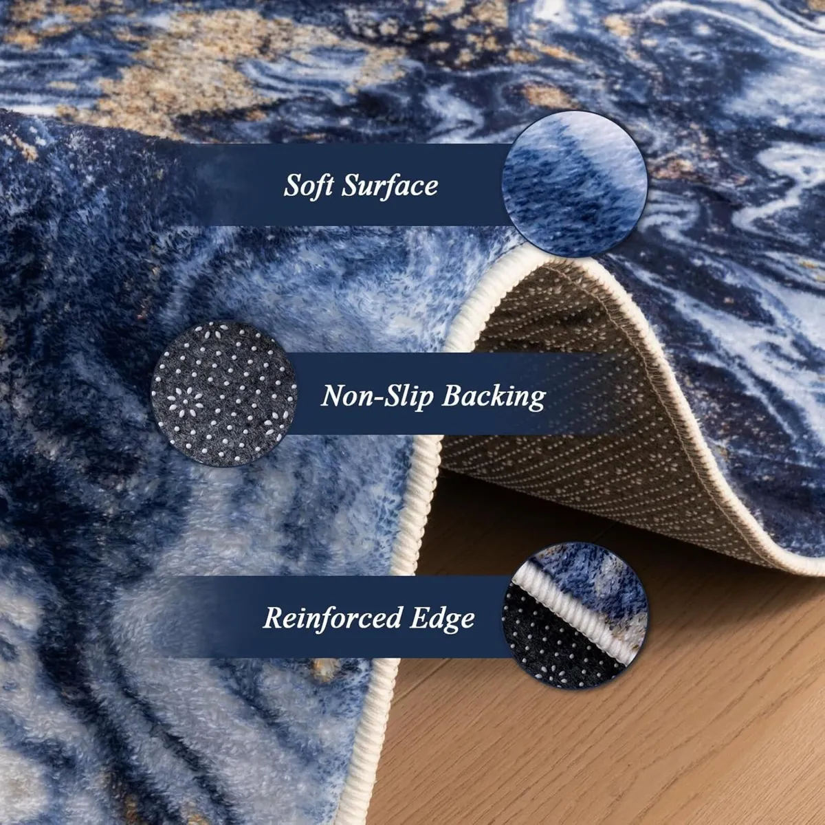 Living Room Rugs Large - 200x300 cm Upgraded 10mm - Image 4