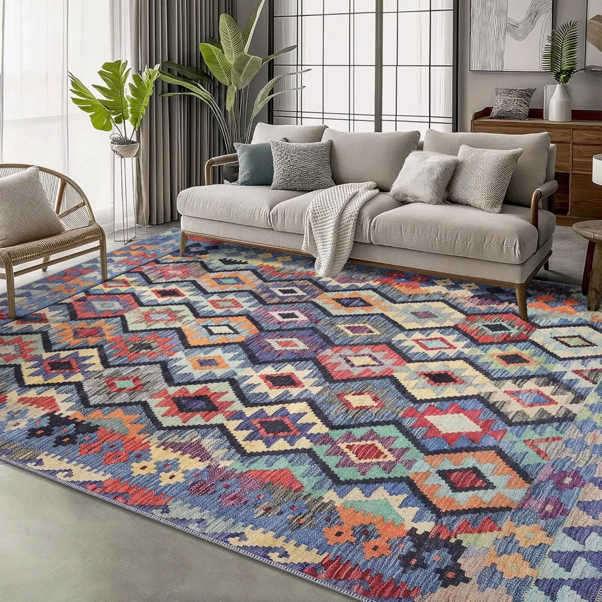 Washable Area Rugs for Living Room Traditional - Image 2