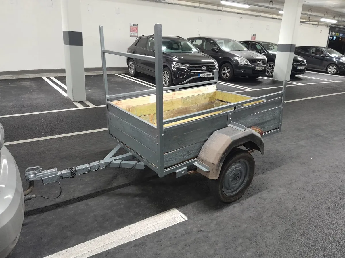6 by 4 car trailer 👌 in good condition running ve - Image 1