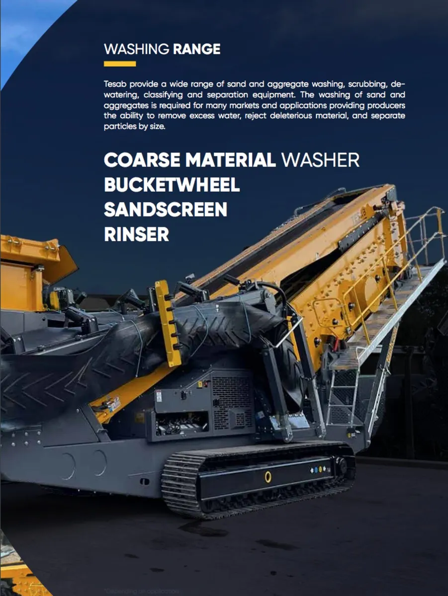 TESAB WASHING EQUIPMENT SCREENER, BUCKETWHEEL - Image 1