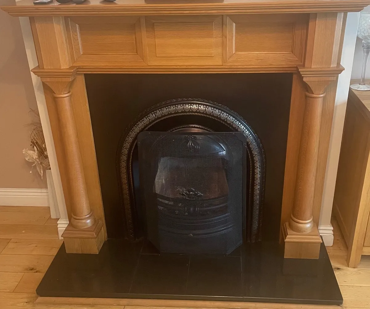 Solid Oak sideboard oak Tv cabinet oak bookcase - Image 4