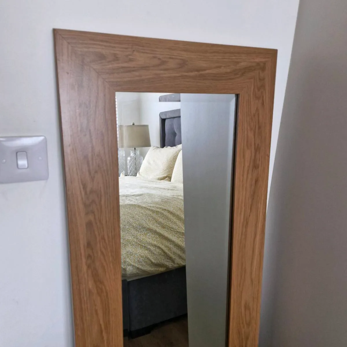 Large Wooden Full Length Mirror - Image 2