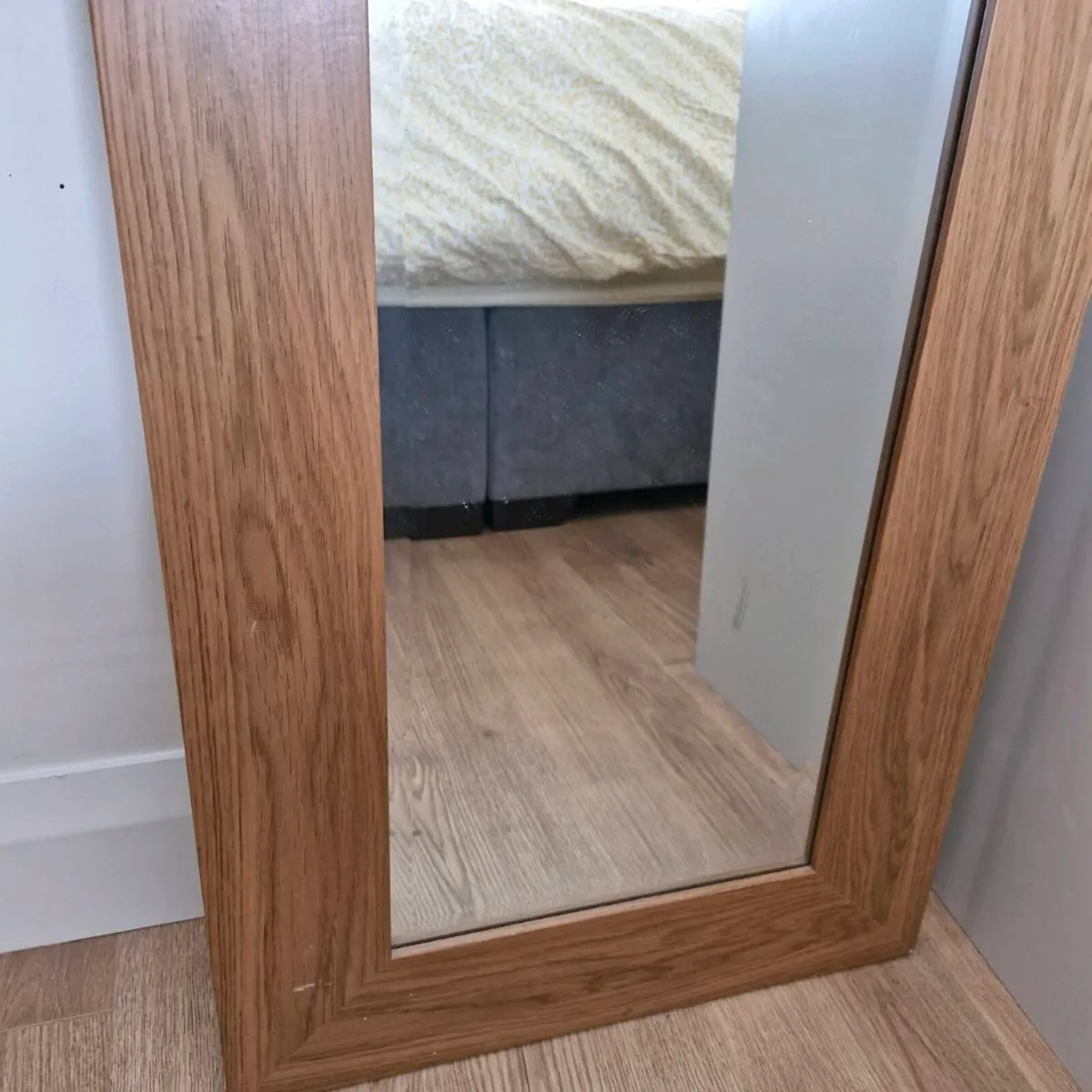 Large Wooden Full Length Mirror - Image 3
