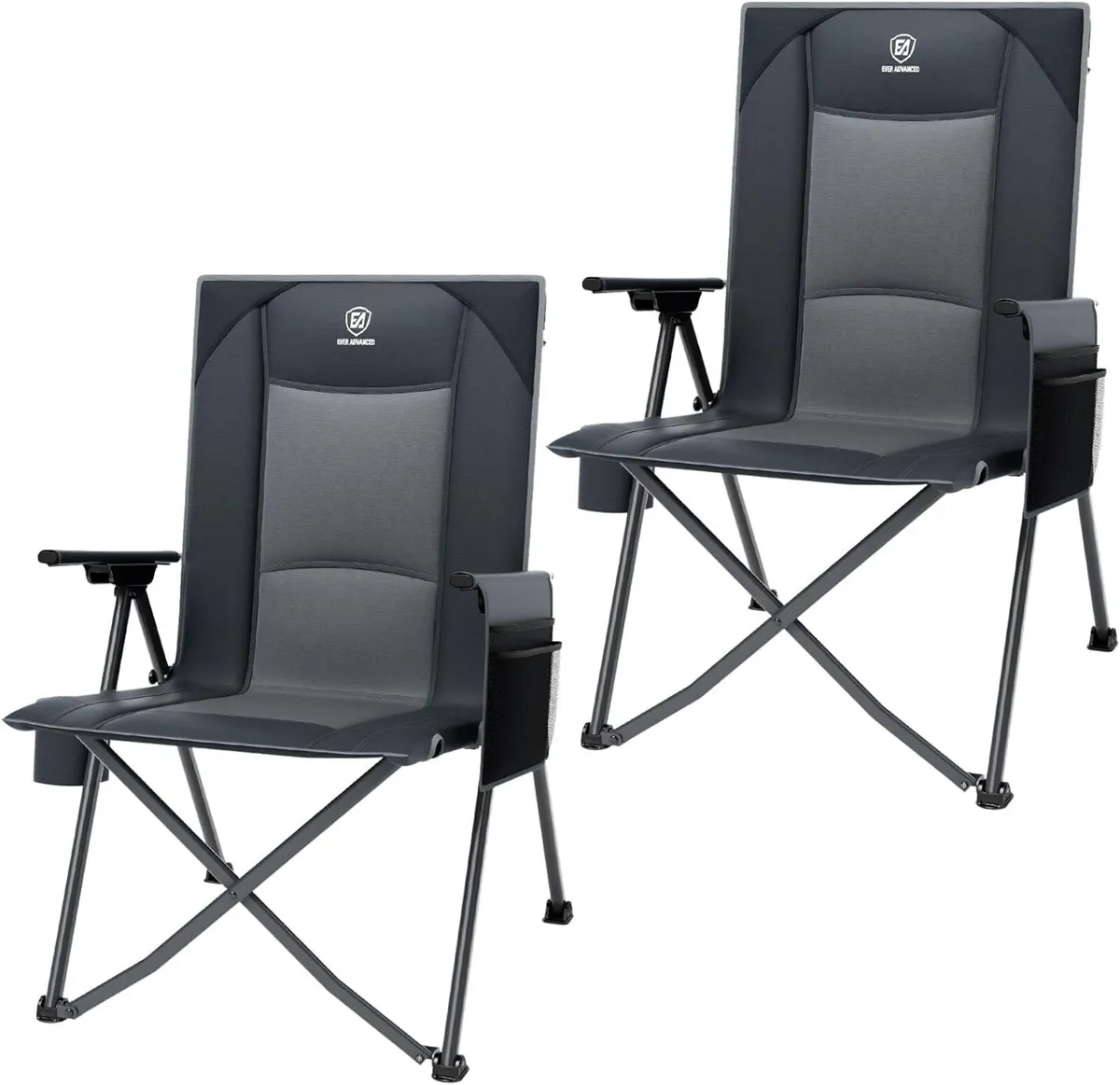 Luxury Camping Chair Folding for Adults Set of 2 - Image 1