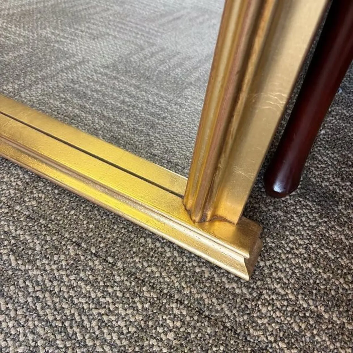 Beautiful gilt over mantle arch top mirror - Image 3