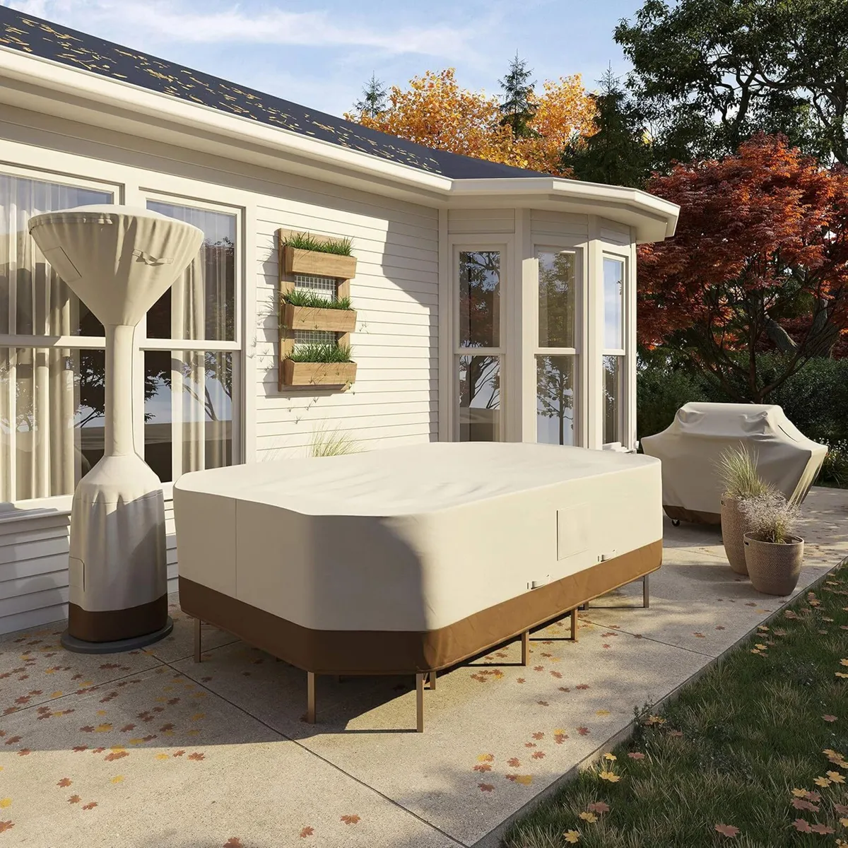 Rectangular/Oval Patio Table Chair Set Cover XL - Image 2