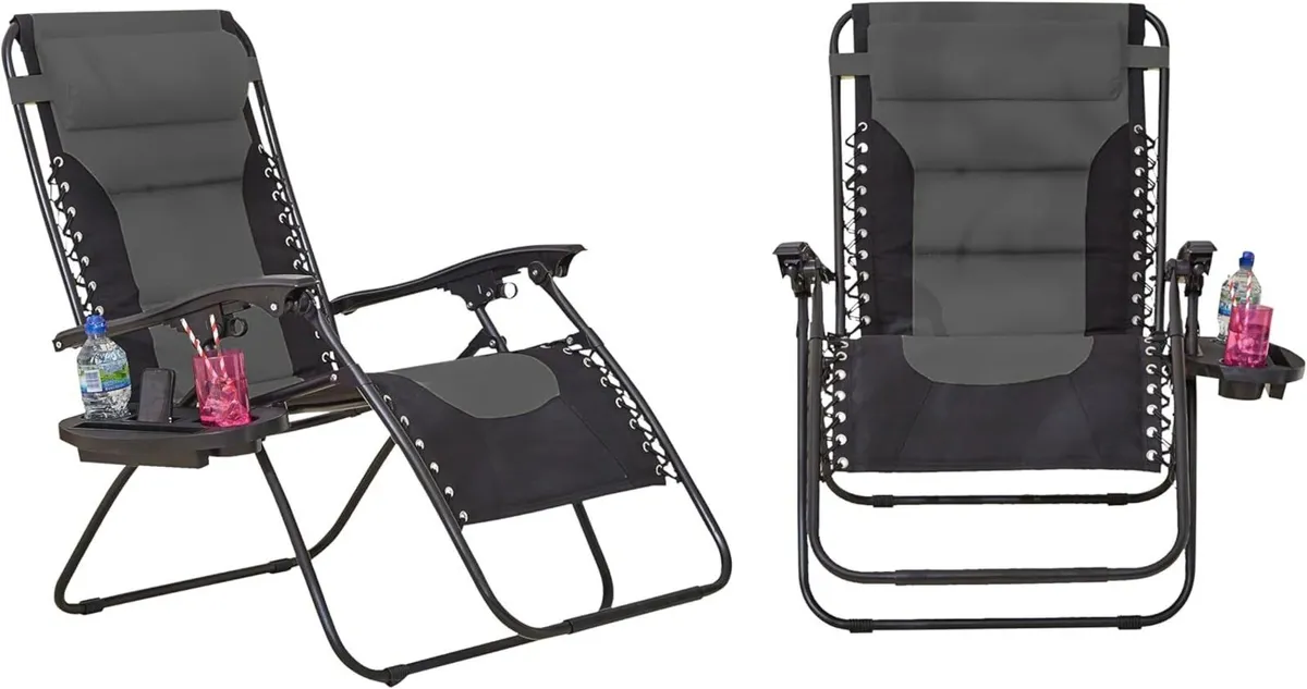 Pair of Outdoor Zero Gravity XL Padded Canvas - Image 1