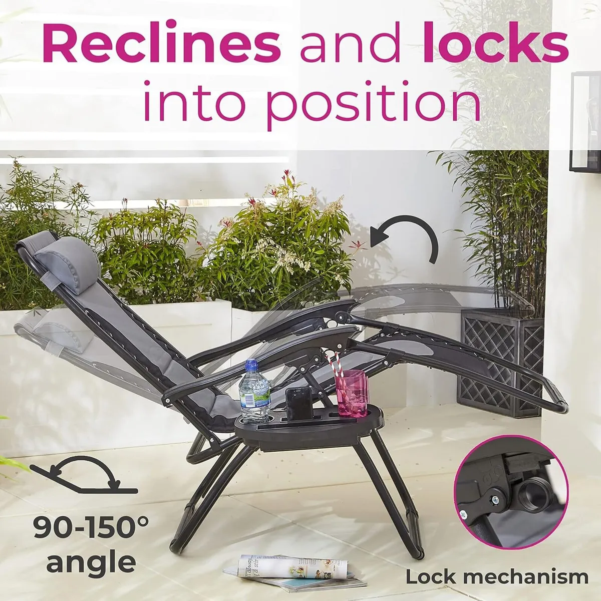 Pair of Outdoor Zero Gravity XL Padded Canvas - Image 3