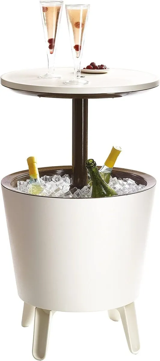 Cool Bar Plastic Outdoor Ice Cooler Table Garden - Image 1