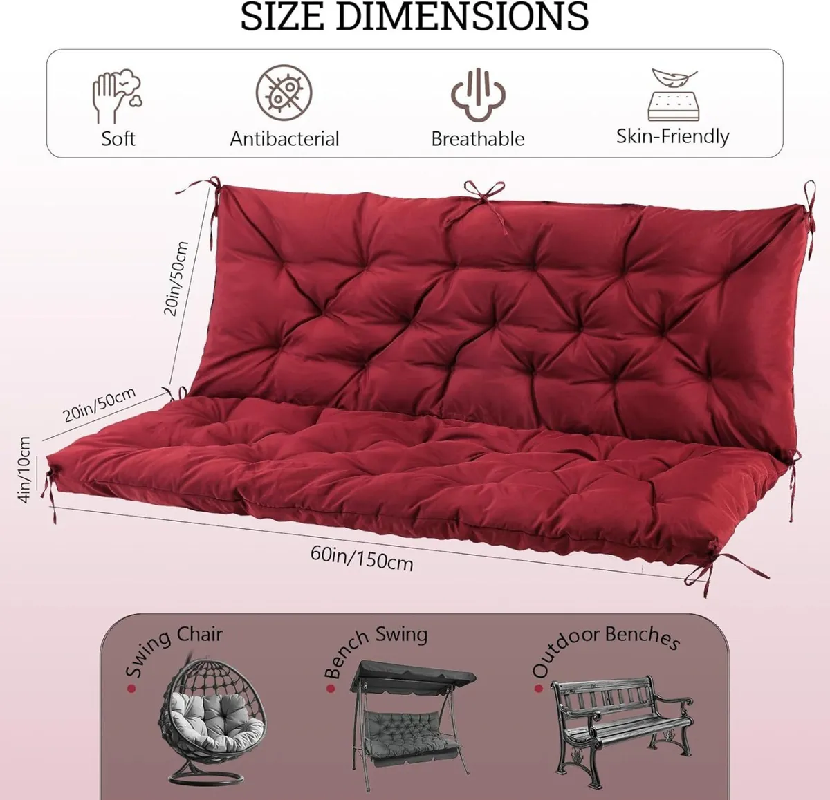 Outdoor Cushions for Patio Furniture with - Image 3