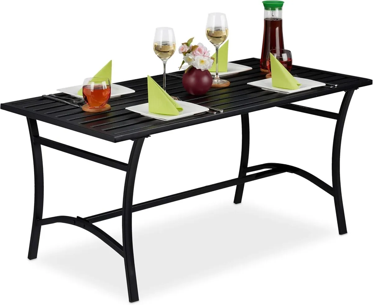 Garden Table Rectangular for Outdoors Patio - Image 1